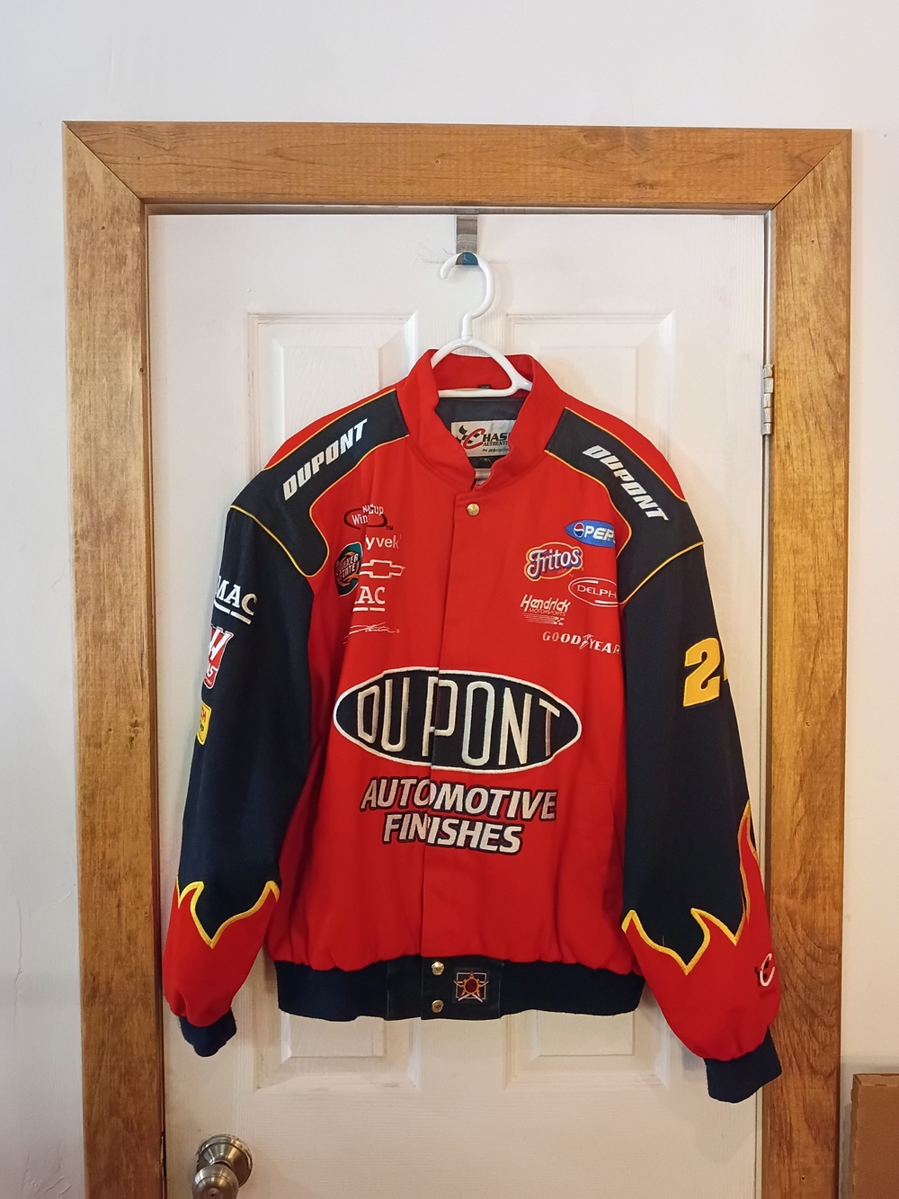 Chase Authentics Red and Black DuPont Jeff Gordon Racing Jacket